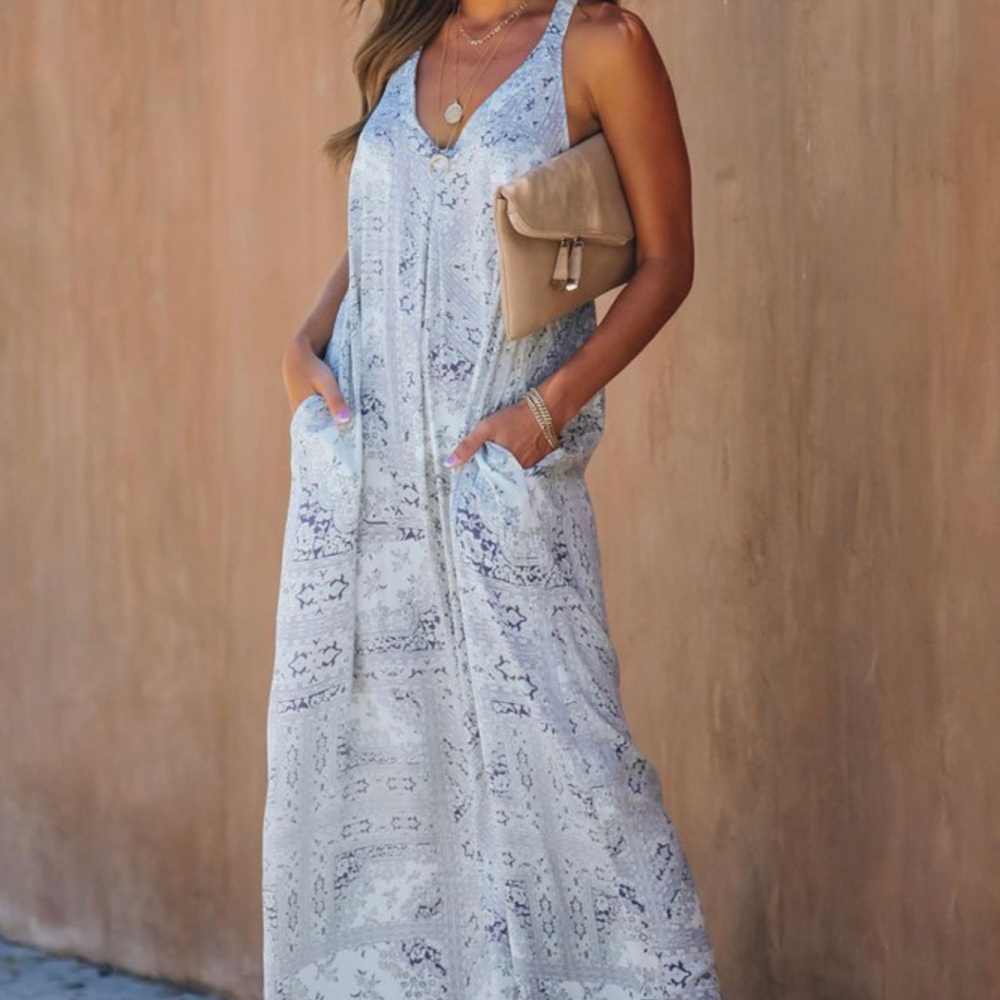 T back maxi dress